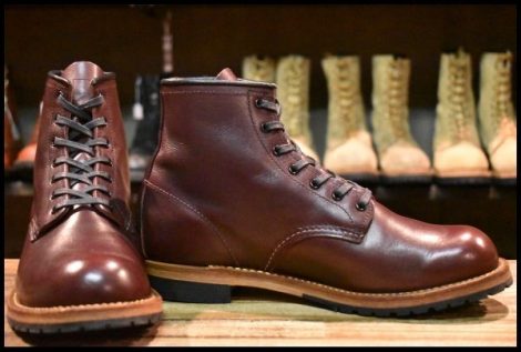 【9D 美品 19年】レッドウィング 9411 ベックマン ブラックチェリー フェザーストーン プレーントゥ ブーツ redwing HOPESMORE
