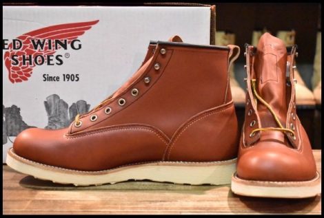 【10D 箱付 未使用 08年】レッドウィング 2907 ラインマン 赤茶 レッドブラウン LTT 編み上げ レースアップ 2924 ブーツ redwing HOPESMORE