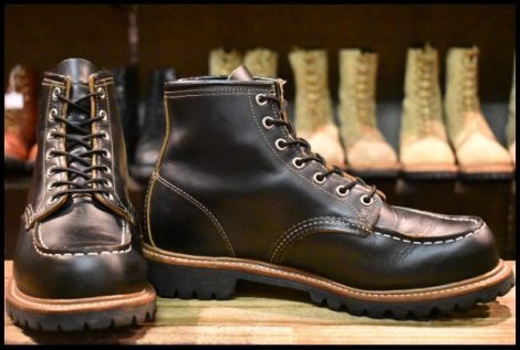 【9E 美品 19年】レッドウィング 9878 アイリッシュセッター ブラック クローンダイク モックトゥ 編み上げ ブーツ redwing HOPESMORE