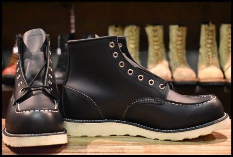 【9.5E 未使用 17年】レッドウィング 8179 アイリッシュセッター 黒 ブラッククローム モックトゥ 8130 ブーツ redwing HOPESMORE