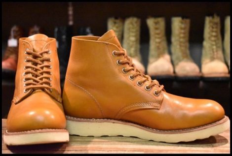 【6.5D 良品 12年】レッドウィング 9871 ゴールドラセット アイリッシュセッター プレーントゥ 編み上げ ブーツ redwing HOPESMORE