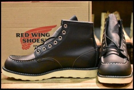 【8.5E 箱付 未使用 11年】レッドウィング 8179 アイリッシュセッター 黒 ブラッククローム モックトゥ 8130 ブーツ redwing HOPESMORE