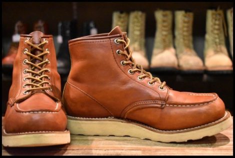 【6.5E 良品 旧犬タグ 90年3月刻印】レッドウィング 875 アイリッシュセッター 茶 ビンテージ ブーツ オロラセット redwing HOPESMORE