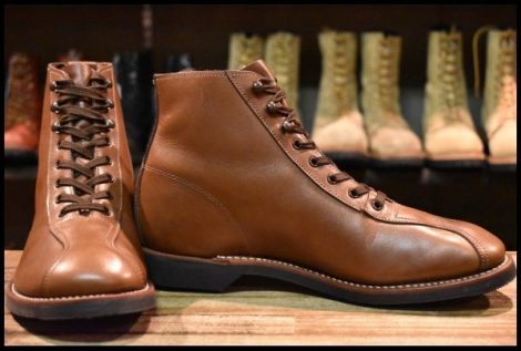 【9.5D 箱付 美品 18年】レッドウィング 8826 アウティング ティークレザー ブラウン プレーリー 先芯なし ブーツ redwing HOPESMORE