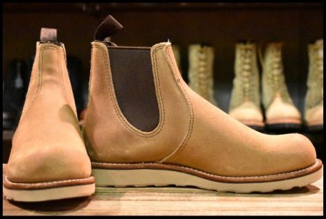 【9D 箱付 未使用 24年】レッドウィング 3192 クラシック チェルシー サイドゴア ミュールスキナー ラフアウト ブーツ redwing HOPESMORE