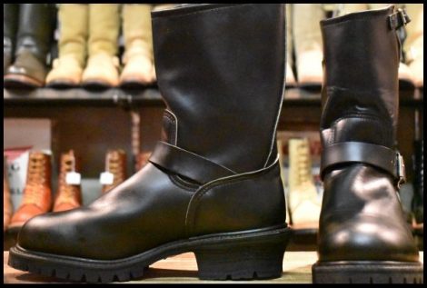 【9D 試着程度 美品 PT91刺繍EH】レッドウィング 8280 ナイフポケット付き エンジニ 黒 ブラック 2268 ブーツ HOPESMORE