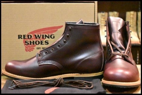 【9D 箱付 未使用 24年】レッドウィング 9419 ベックマン ブラックチェリー エクスカリバー プレーントゥ ブーツ redwing HOPESMORE