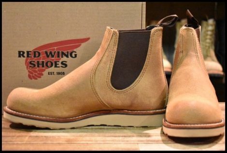 【9D 箱付 未使用 24年】レッドウィング 3192 クラシック チェルシー サイドゴア ミュールスキナー ラフアウト ブーツ redwing HOPESMORE