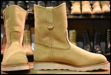 【9E 箱付 未使用 25年】レッドウィング 8168 スエード ペコス ホーソーンアビレーンラフアウト ブーツ redwing HOPESMORE