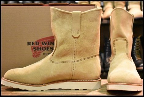 【11E 箱付 未使用 25年】レッドウィング 8168 スエード ペコス ホーソーンアビレーンラフアウト ブーツ redwing HOPESMORE