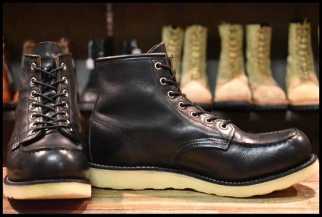 【9D 良品 12年】レッドウィング 9075 アイリッシュセッター 黒 ブラック ハーネス モック 8179 8130 ブーツ redwing HOPESMORE