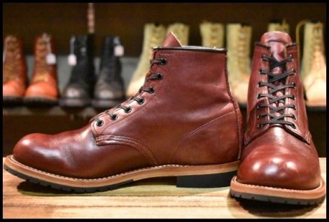 【9D 美品 10年】レッドウィング 9011 ベックマン ブラックチェリー フェザーストーン プレーントゥ 9411 ブーツ redwing HOPESMORE