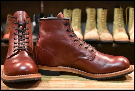 【9D 美品 10年】レッドウィング 9011 ベックマン ブラックチェリー フェザーストーン プレーントゥ 9411 ブーツ redwing HOPESMORE