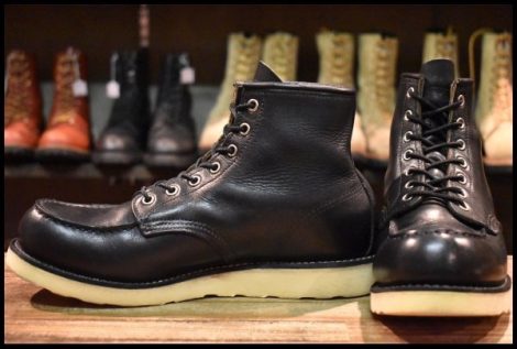 【9D 良品 12年】レッドウィング 9075 アイリッシュセッター 黒 ブラック ハーネス モック 8179 8130 ブーツ redwing HOPESMORE
