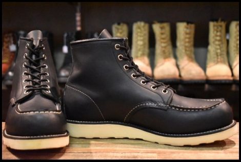 【10D 美品 17年】レッドウィング 9075 アイリッシュセッター 黒 ブラック ハーネス モックトゥ 8179 ブーツ redwing HOPESMORE