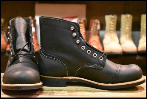 【7.5D 箱付 未使用 24年】レッドウィング 8084 アイアンレンジャー ブラックハーネス 黒 キャップトゥ ブーツ redwing HOPESMORE