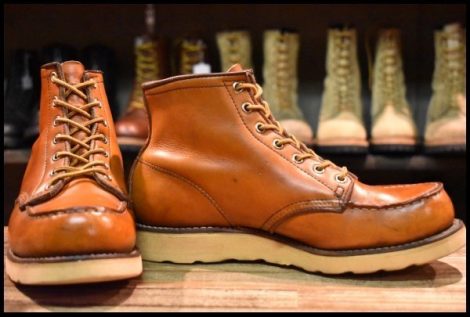 【7.5E 良品 旧犬タグ スクエアステッチ 82年6月刻印】レッドウィング 875 アイリッシュセッター ブーツ 茶 redwing ビンテージ HOPESMORE