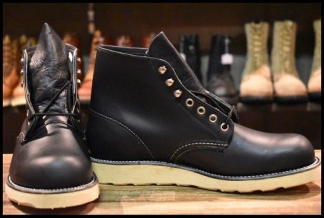 【7.5EE 箱付 DEAD 犬タグ LEGEND 99年】レッドウィング 8165 アイリッシュセッター ブラック プレーントゥ ブーツ redwing HOPESMORE