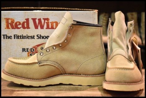 【8.5E 箱付 DEAD 旧羽タグ 95年】レッドウィング 8173 スエード アイリッシュセッター タン ラフアウト ビンテージ ブーツ HOPESMORE