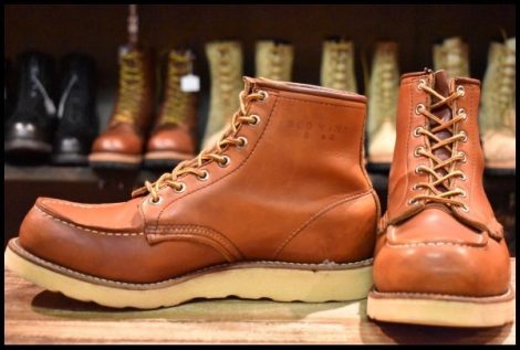 【8E 良品 旧犬タグ 90年03月刻印】レッドウィング 875 アイリッシュセッター 赤茶 オロラセット ビンテージ ブーツ redwing HOPESMORE