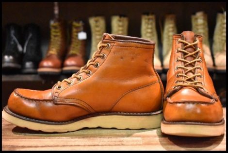 【7.5E 良品 旧犬タグ スクエアステッチ 82年6月刻印】レッドウィング 875 アイリッシュセッター ブーツ 茶 redwing ビンテージ HOPESMORE