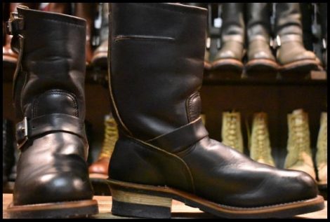 【7.5D 良品 PT91プリント】レッドウィング 8270 ナイフポケット エンジニア ブーツ 黒 ブラック スチールトゥ redwing HOPESMORE