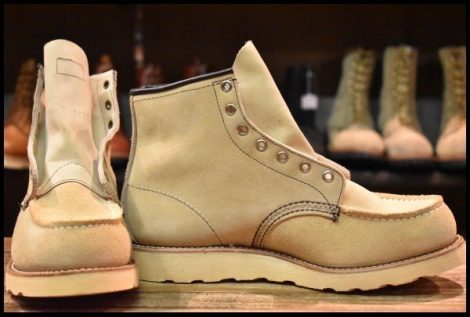 【8.5E 箱付 DEAD 旧羽タグ 95年】レッドウィング 8173 スエード アイリッシュセッター タン ラフアウト ビンテージ ブーツ HOPESMORE