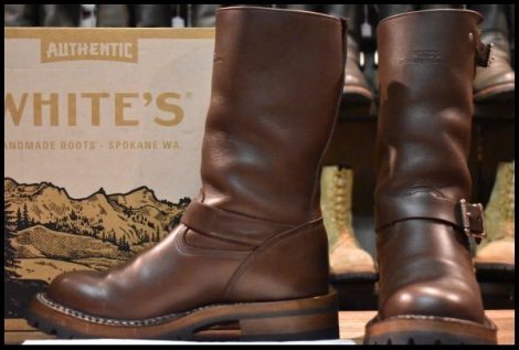 【7.5E 箱付 良品】WHITE’S ホワイツ ノマド MB9165-V ブラウン 茶 ビブラム100ダブル 11インチハイト エンジニア NOMAD ブーツ HOPESMORE