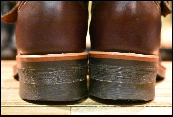 6E 美品 黒タグ】Chippewa チペワ 91068 エンジニア コードバン