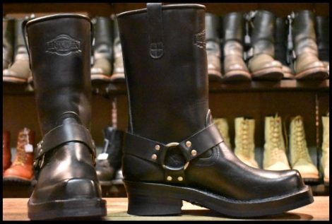 【10EE 未使用】NICKS ニックス×BIGTWIN ビッグツイン エンジニア リングブーツ ブラック 黒 11インチハイト ブーツ HOPESMORE