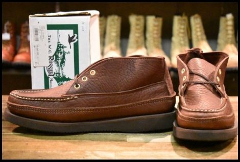 【8.5E 箱付 未使用】RUSSELLMOCCASIN ラッセルモカシン スポーティングクレーチャッカ 200-27W ダブルモカシン ブラウン ブーツ HOPESMORE