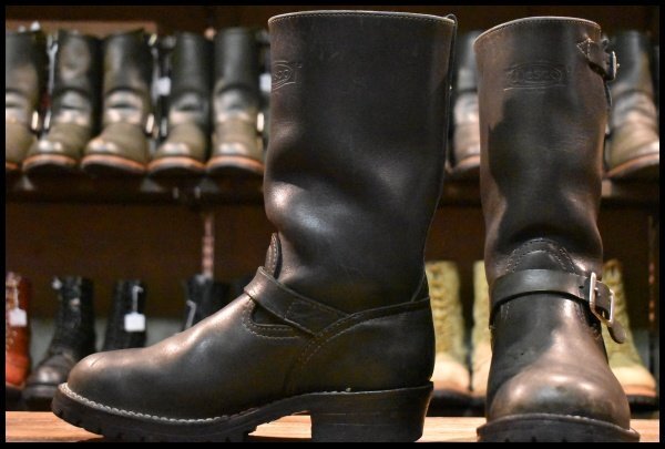 【8D 良品 05年】WESCO ウエスコ ボス ブラック 黒 11インチハイト ビブラム100シングル ブーツ BOSS エンジニア HOPESMORE