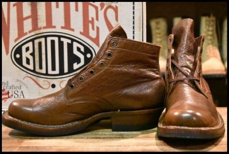 【8.5D 箱付 試着程度】WHITE’S ホワイツ 2332W セミドレス ブラウン ウォーターバッファロー 茶 ビブラム269 編み上げ ブーツ HOPESMORE