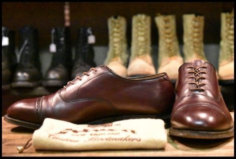 【7.5E 良品】ALDEN オールデン 905 ストレートチップバルオックスフォード キャップトゥ バーガンディ 短靴 ブーツ HOPESMORE