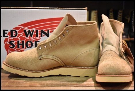 【9E 箱付 DEAD 犬タグ】レッドウィング 8167 スエード アイリッシュセッター タン ラフアウト プレーントゥ ブーツ redwing HOPESMORE