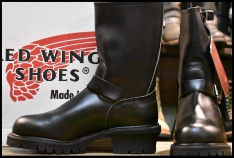 【7D DEAD PT91刺繍】レッドウィング 8280 ナイフポケット付き エンジニア 黒 ブラック スチールトゥ ブーツ 2268 redwing HOPESMORE