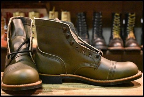 【9D 箱付 未使用 24年】レッドウィング 8078 アイアンレンジャー グリーン アルパイン ポーテージ 緑 ブーツ redwing HOPESMORE