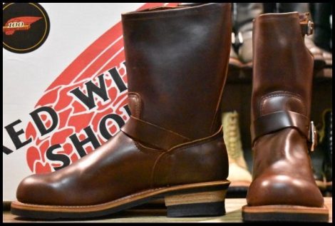 【9.5D 箱付 DEAD 100周年限定 04年】レッドウィング 8258 エンジニア ホーウィン クロムエクセル 茶 ブラウン ブーツ redwing HOPESMORE