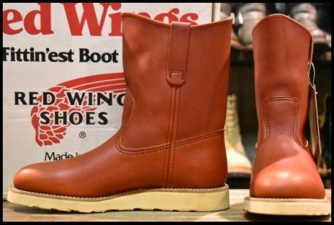 【8D 箱付 DEAD 緑犬タグ 95年03月刻印】レッドウィング 866 ペコス オロラセット 赤茶 クッションソール ブーツ redwing pecos HOPESMORE