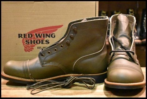 【9D 箱付 未使用 24年】レッドウィング 8078 アイアンレンジャー グリーン アルパイン ポーテージ 緑 ブーツ redwing HOPESMORE