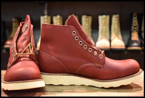 【9D 箱付 DEAD 半円犬タグ 98年】レッドウィング 8166 アイリッシュセッター 赤茶 オロラセット プレーントゥ ブーツ redwing HOPESMORE