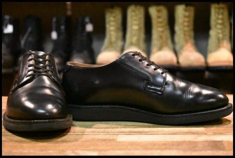 【7D 良品 21年】レッドウィング 101 ポストマン シューズ 黒 ブラック シャパラル ローカット 短靴 ブーツ redwing HOPESMORE