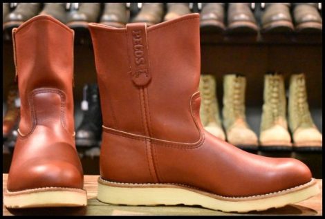 【9E 箱付 美品 10年】レッドウィング 8866 ペコス 赤茶 オロラセット クッションソール ブーツ redwing HOPESMORE
