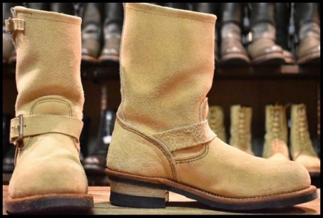 【7.5D 良品 13年】レッドウィング 8268 スエード エンジニア ホーソーンアビレーン ラフアウト スチールトゥ ブーツ redwing HOPESMORE