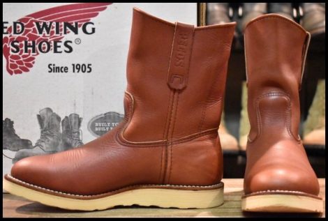 【8E 箱付 美品 06年】レッドウィング 8866 ペコス 赤茶 オロラセット プルオン クッションソール ブーツ redwing pecos HOPESMORE