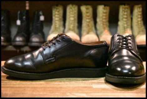 【7D 良品 21年】レッドウィング 101 ポストマン シューズ 黒 ブラック シャパラル ローカット 短靴 ブーツ redwing HOPESMORE