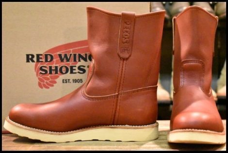 【9E 箱付 美品 10年】レッドウィング 8866 ペコス 赤茶 オロラセット クッションソール ブーツ redwing HOPESMORE