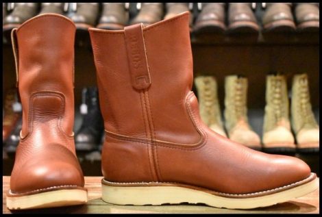 【8E 箱付 美品 06年】レッドウィング 8866 ペコス 赤茶 オロラセット プルオン クッションソール ブーツ redwing pecos HOPESMORE
