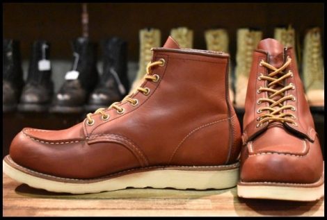 【9D 良品 14年】レッドウィング 9106 アイリッシュセッター 赤茶 レッドブラウン モックトゥ 編み上げ 8875 ブーツ redwing HOPESMORE