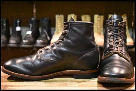【11D 良品 20年】レッドウィング 9060 ベックマン ブラッククローンダイク 黒 茶芯 フラットボックス 編み上げ ブーツ redwing HOPESMORE